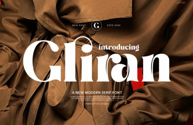 Gliran Paris Font - elegant serif design