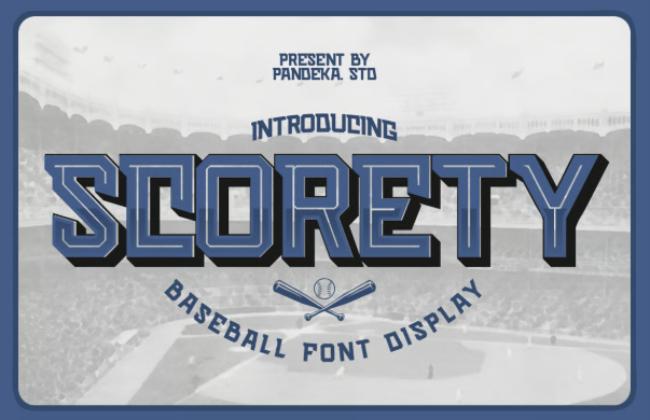baseball font