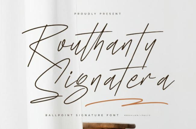 ballpoint font