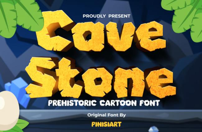 stone age font