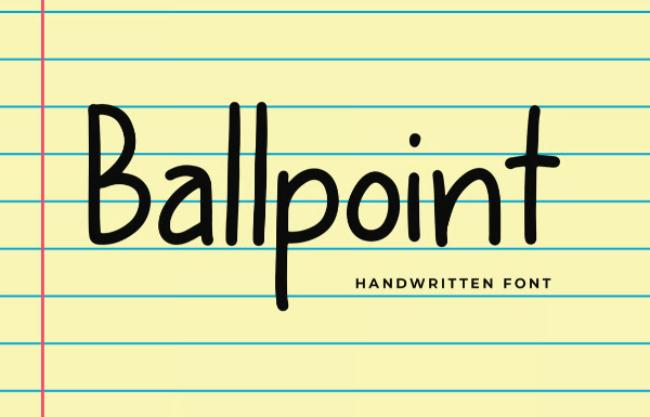 ballpoint font