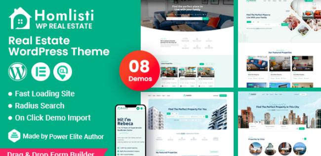 Homlisti Real Estate WordPress Theme