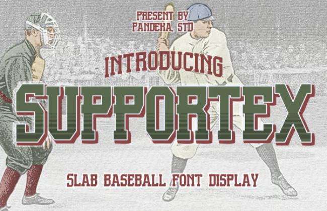 baseball font