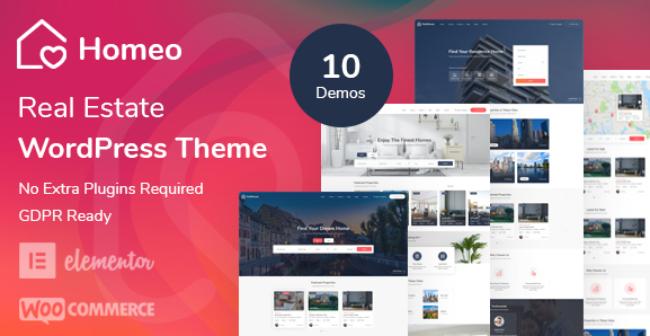 Homeo Real Estate WordPress Theme