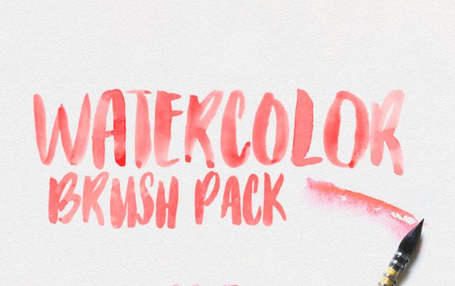 Free Watercolor Brush Pack by Basix
