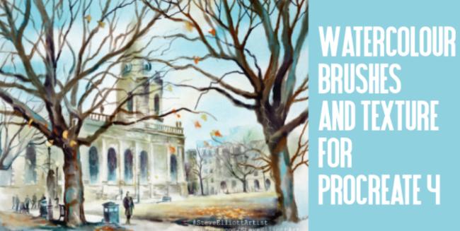 Watercolor Brush Pack for Procreate by Steve Elliott