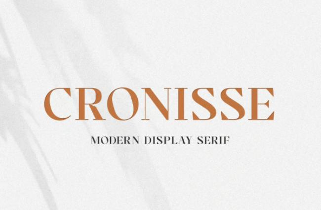 Cronisse Paris Font - modern display serif