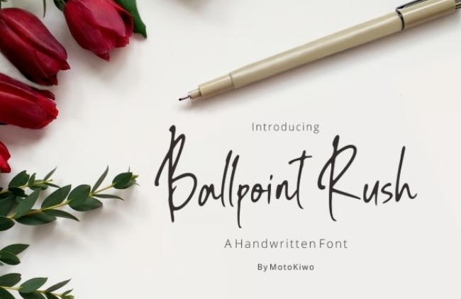 ballpoint font