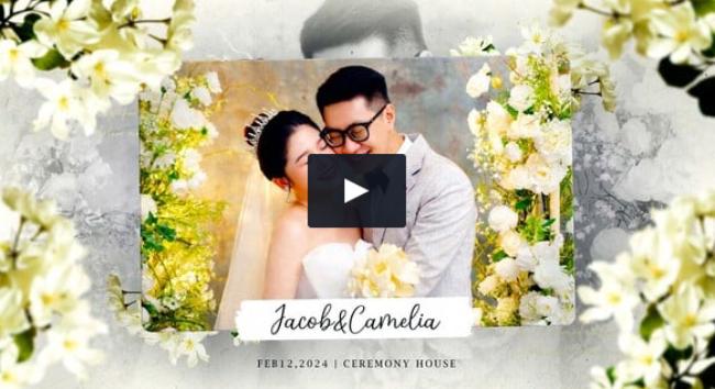 Floral Wedding Photos Slideshow After Effects Wedding Template