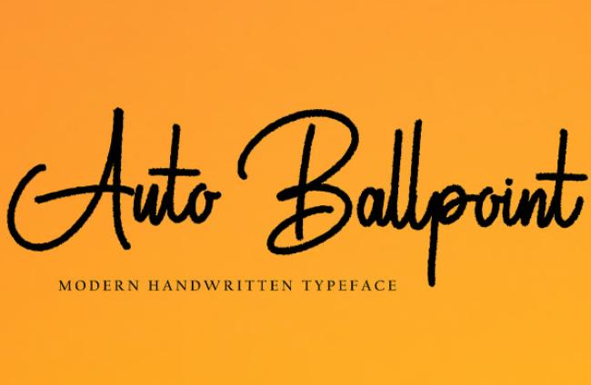 ballpoint font