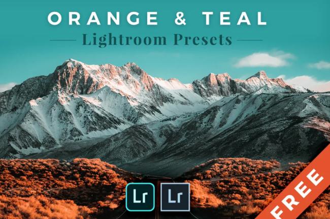 Orange and teal cinematic Lightroom preset showing iconic Hollywood color grading used in blockbuster films