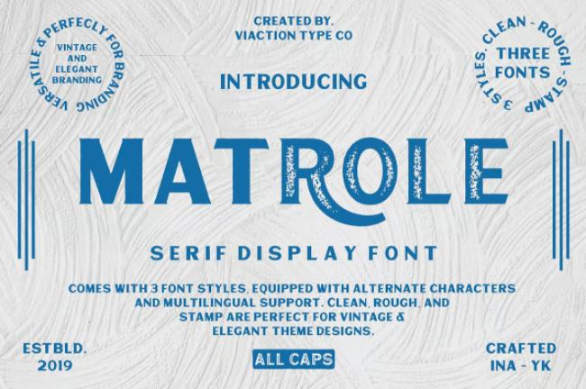 Matrole - Vintage Font