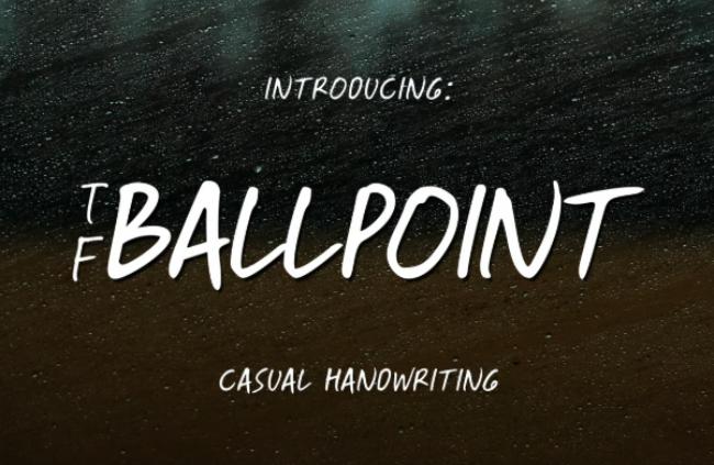 ballpoint font