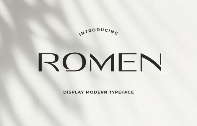 roman font