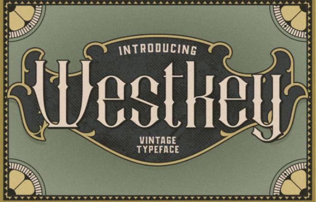 Westkey Victorian Type historical London font