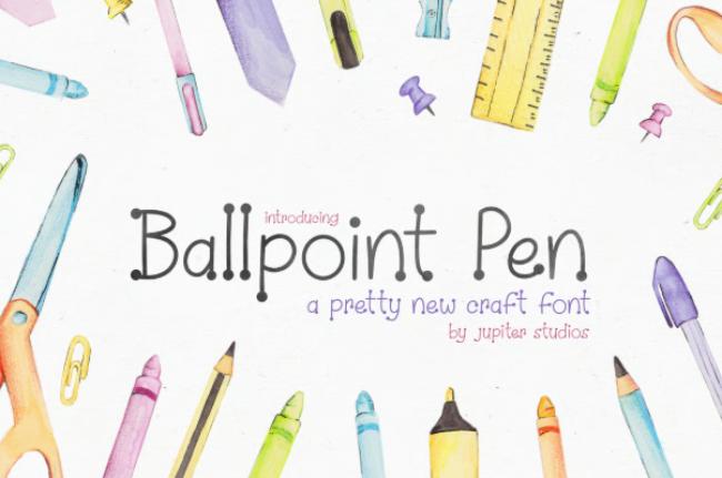ballpoint font