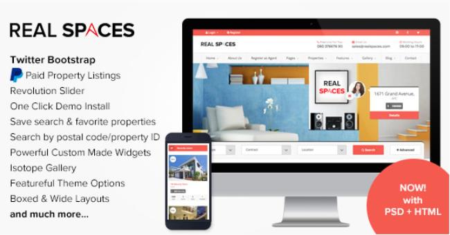 Real Spaces WordPress Theme