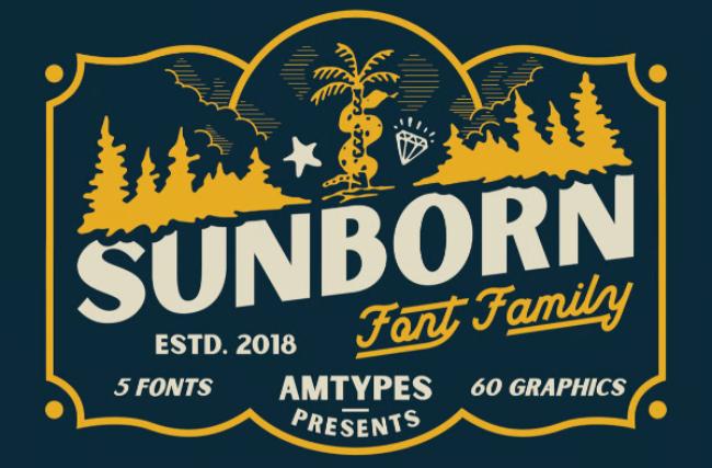 Sunborn Font Family