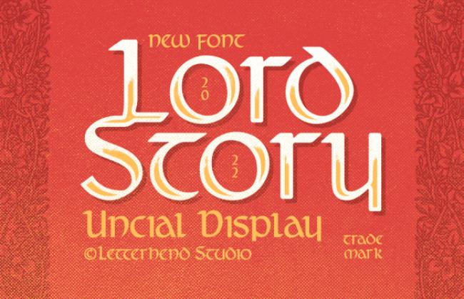 Lord Story narrative London font