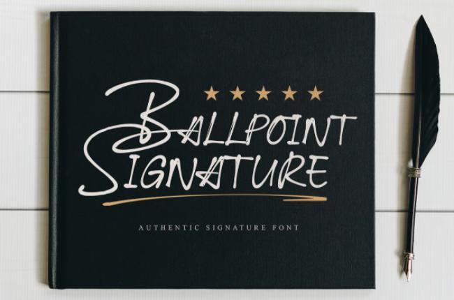 ballpoint font