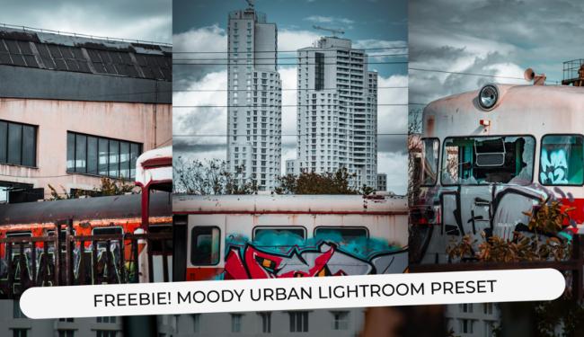 Moody urban cinematic tone Lightroom preset enhancing city scenes with dramatic shadows and gritty atmosphere