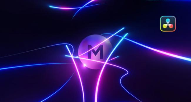 Neon Lines Logo Reveal