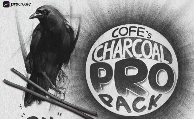 Premium charcoal brushes for Procreate