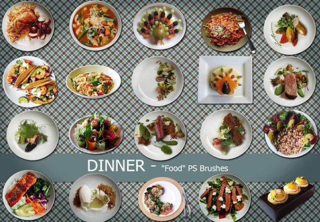 Realistic Food Photoshop Brushes