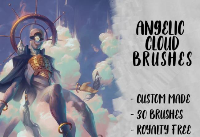 Angelic Procreate Cloud Brushes by Angelarium