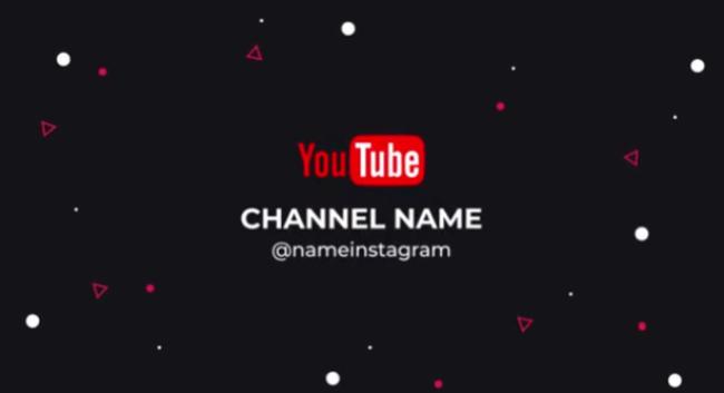 Rotating play button template for YouTube openers