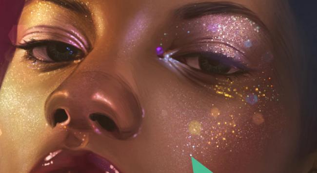 Haze Long Procreate Glitter Brushes preview