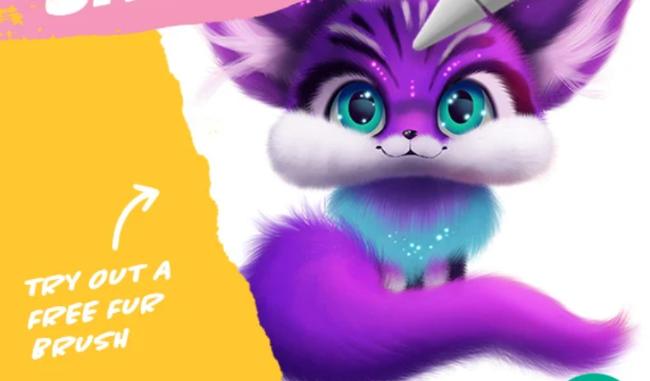 Fur Brush for Procreate Free