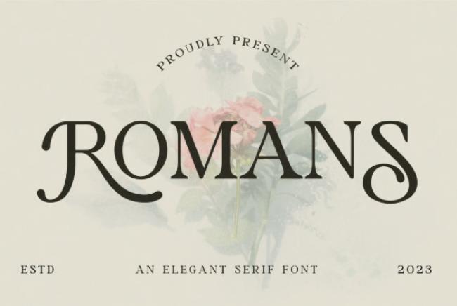 roman font