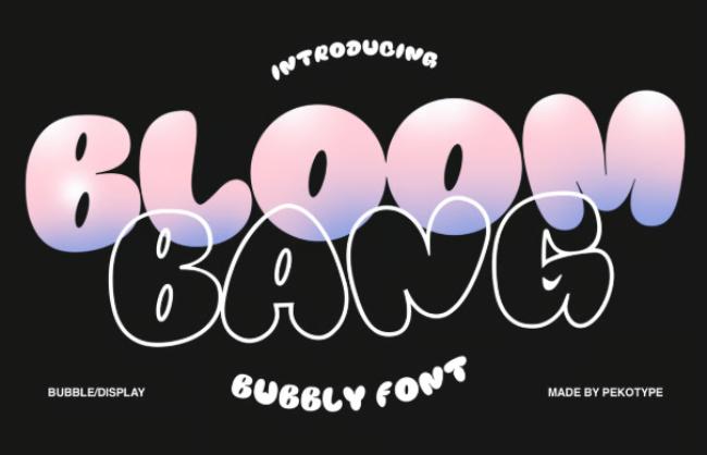 bubble font