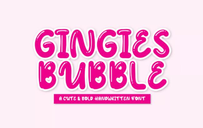 bubble font