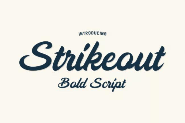 baseball font