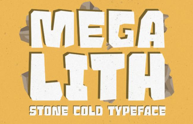 stone age font