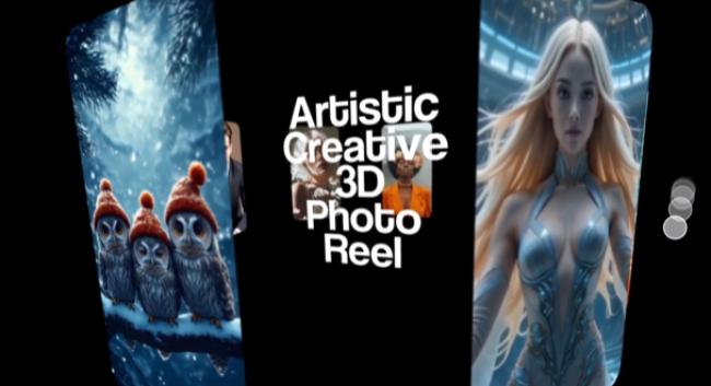 Bold 3D intro with After Effects camera movement