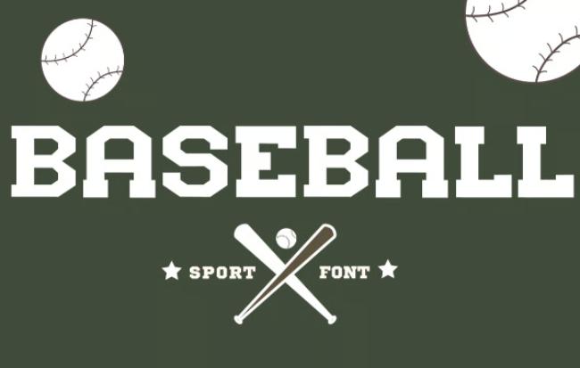 baseball font