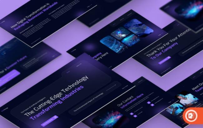 Cutting Edge Tech - AI & Innovation PowerPoint