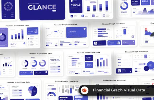 Financial Graphic Data Visual infographics