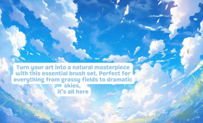 33 Free Nature and Procreate Cloud Brushes by Cozy Brushery