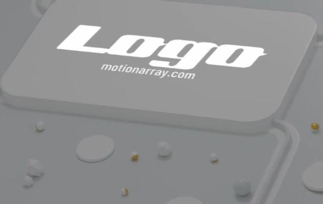 3D White Logo DaVinci Resolve Template