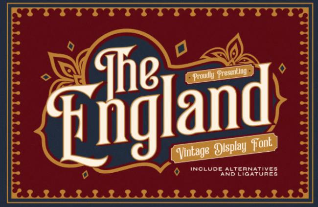 The England decorative London font