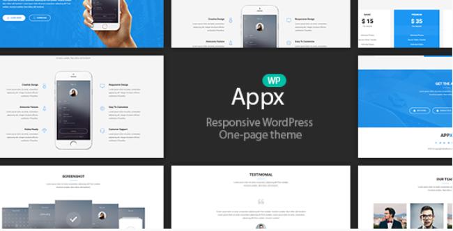 Appx - App Landing Page WordPress Theme