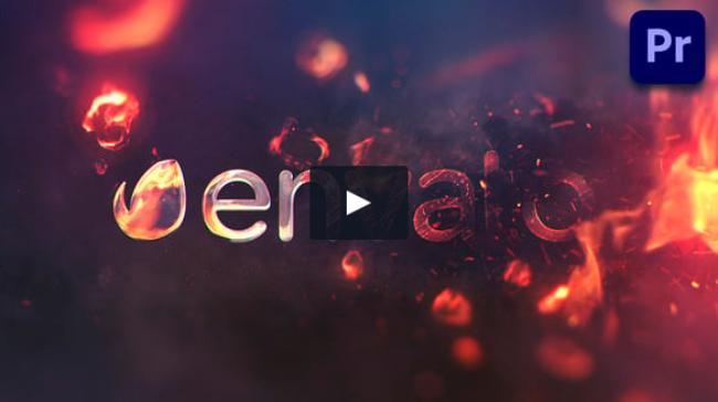 Burn Logo 4K Template