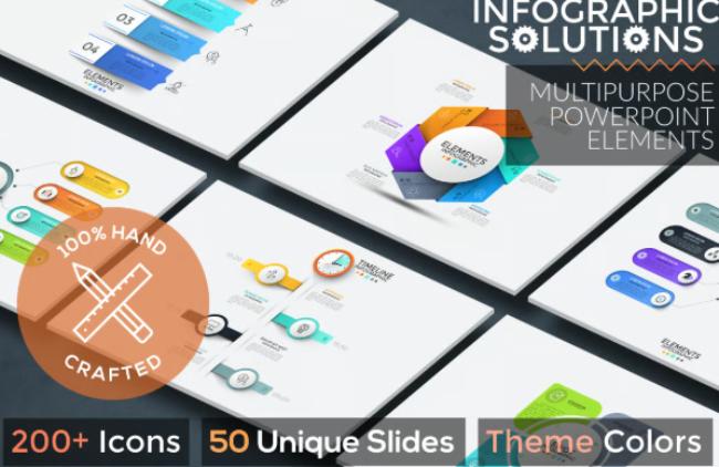 Infographic Solutions. P1. Powerpoint Template