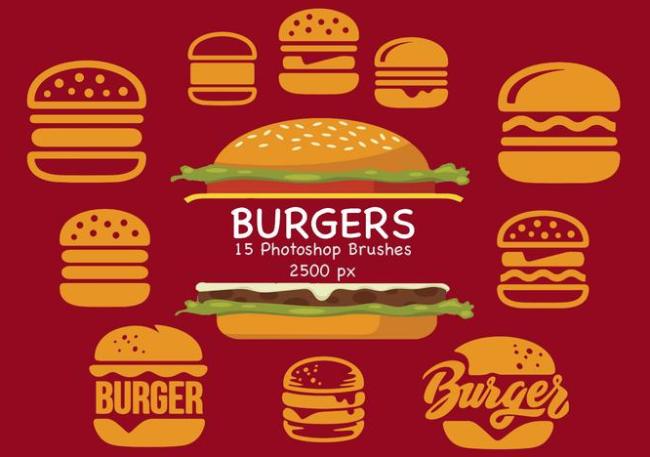 Burger Photoshop Brushes