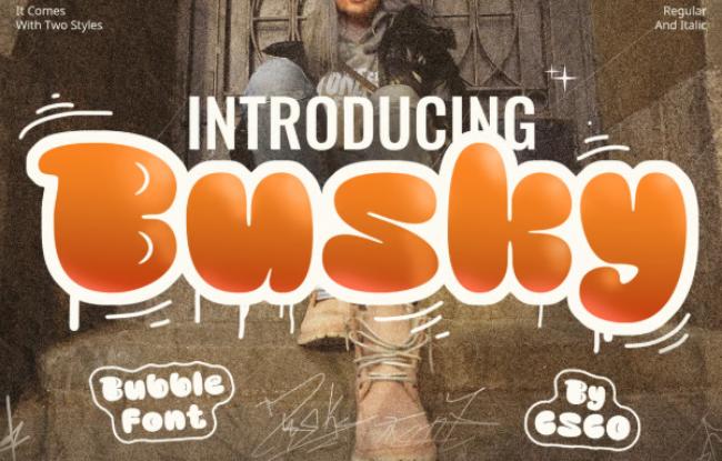 bubble font