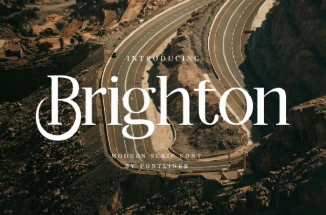 Brighton modern serif London font
